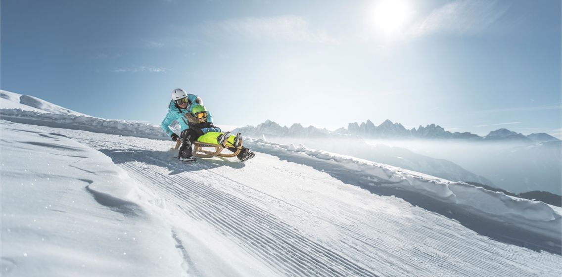 Tobogganing in South Tyrol